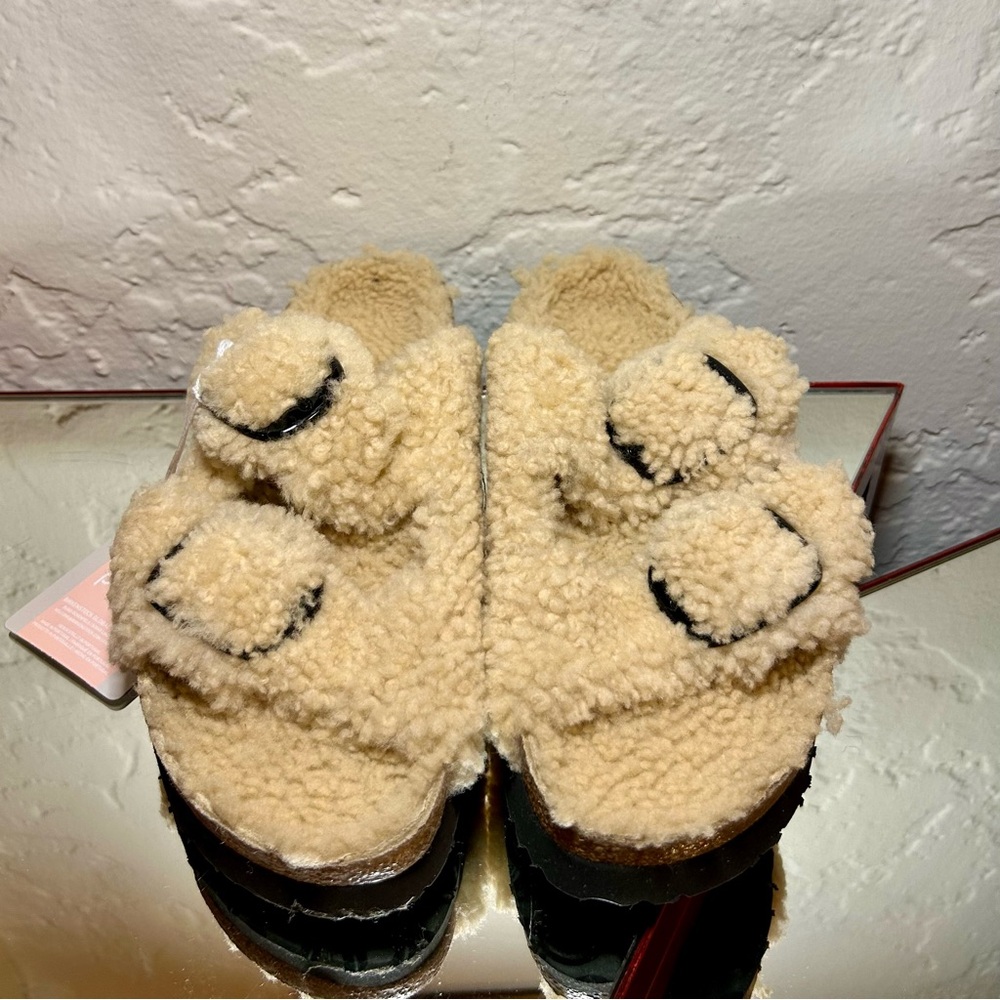 Birkenstock Papillio Arizona Big Buckle Shearling Sandal NWT